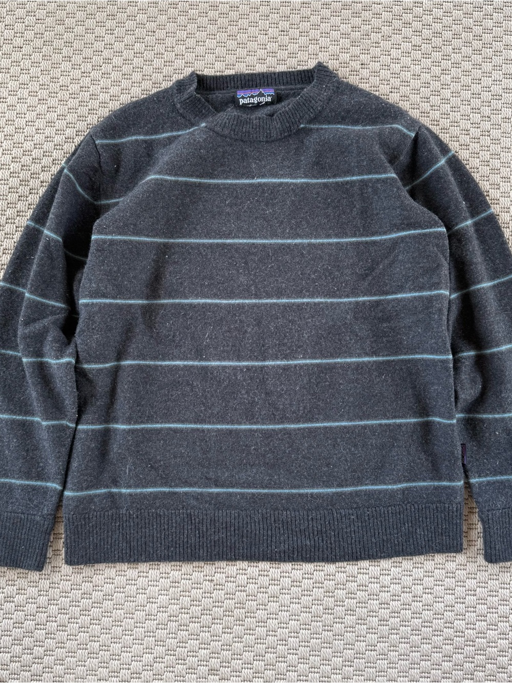 Vintage 90s Patagonia Merimo wool striped knit sweater top